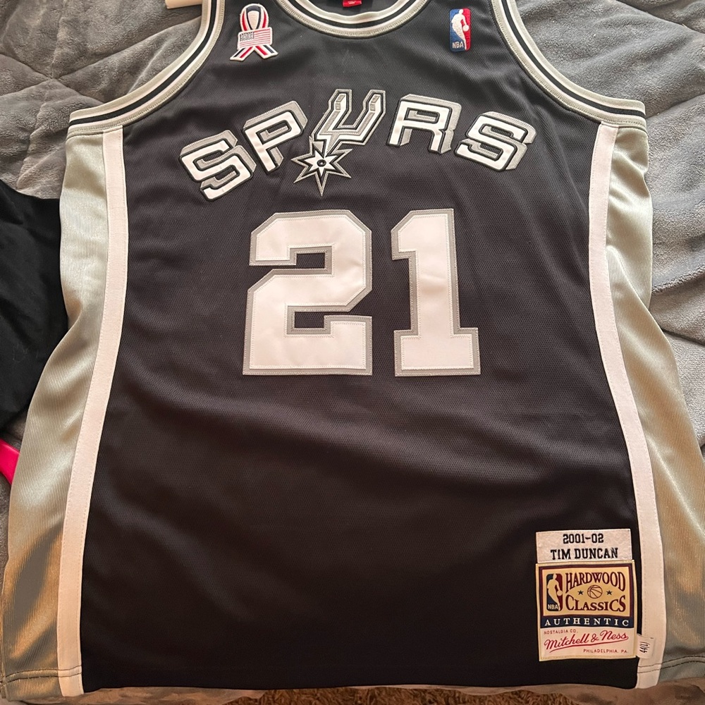 Authentic Mitchell & Ness San Antonio Spurs (Duncan) throwback sz44